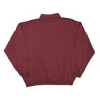 SWITCHER Mens Maroon Polo Collar L Cotton Blend Casual Sweatshirt Pullover