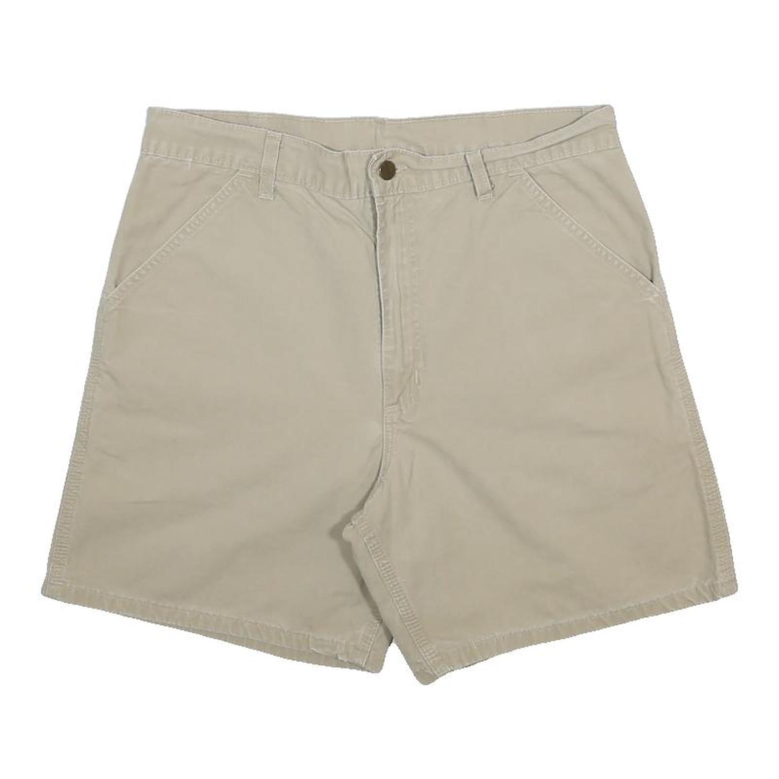 CARHARTT Mens Shorts Beige Casual Plain M W32 Workwear Cotton Blend