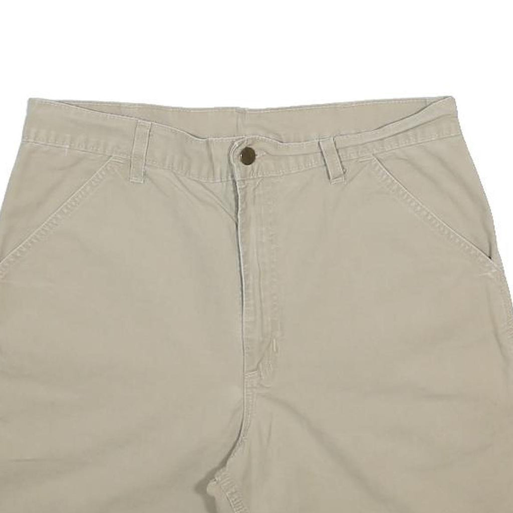 CARHARTT Mens Shorts Beige Casual Plain M W32 Workwear Cotton Blend