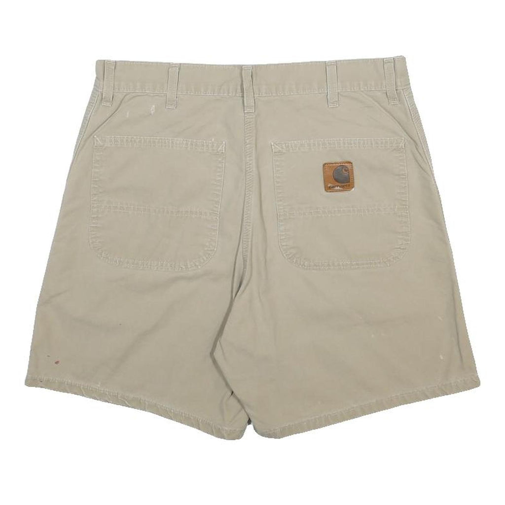 CARHARTT Mens Shorts Beige Casual Plain M W32 Workwear Cotton Blend
