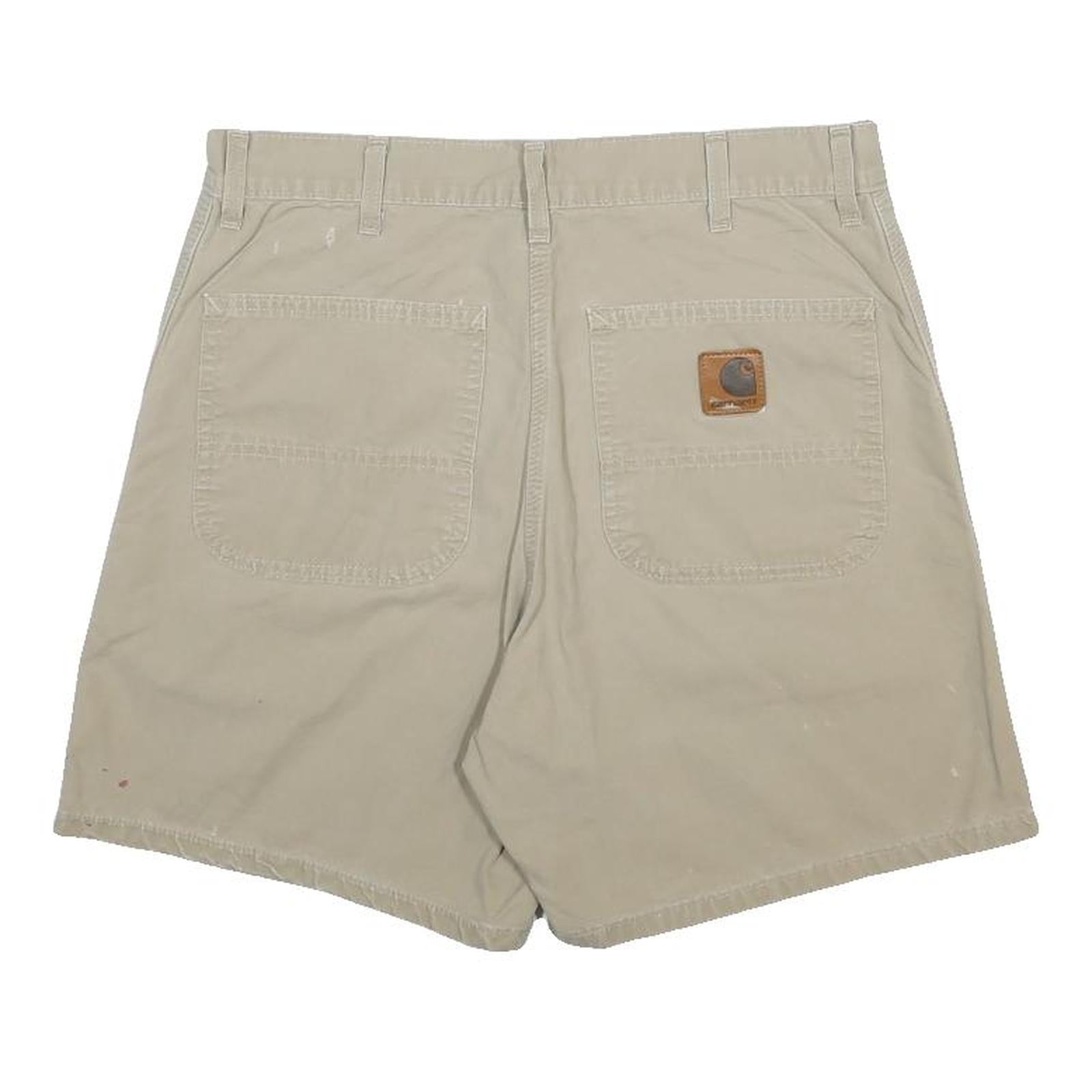 CARHARTT Mens Shorts Beige Casual Plain M W32 Workwear Cotton Blend