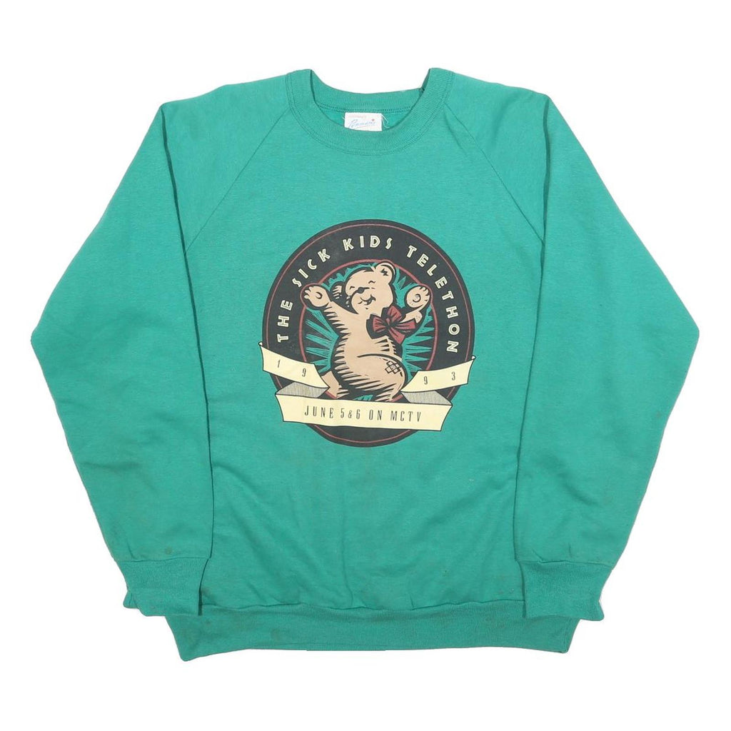 PENMANS Womens Green The Sick Kids Telethon Cotton Blend Sweatshirt L