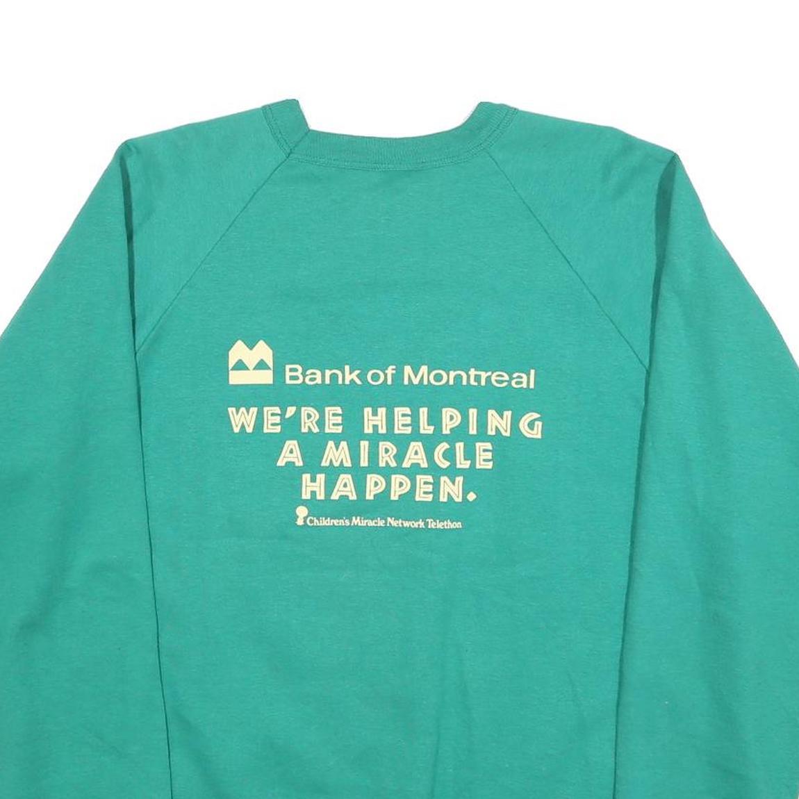 PENMANS Womens Green The Sick Kids Telethon Cotton Blend Sweatshirt L