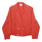 PYKETTES Womens Red Jacket Button UK 20 Polyester Blend Classic Elegant Design
