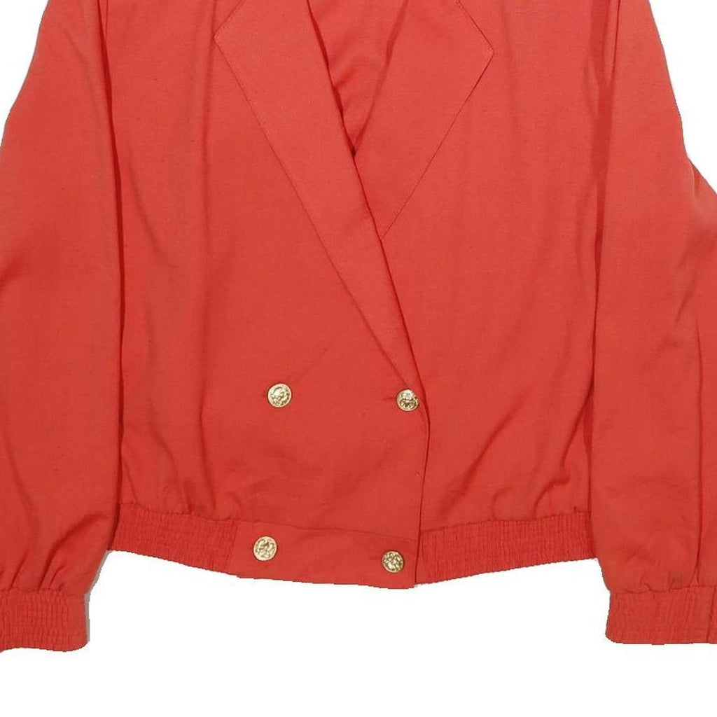 PYKETTES Womens Red Jacket Button UK 20 Polyester Blend Classic Elegant Design