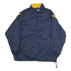 CROFT & BARROW Mens Navy & Yellow Zip Jacket L Polyester Windbreaker Casual