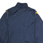 CROFT & BARROW Mens Navy & Yellow Zip Jacket L Polyester Windbreaker Casual