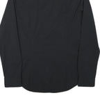 TOMMY HILFIGER Mens Black Slim Fit Shirt S Cotton Blend Casual Button Down