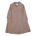 ZARA BASIC Womens Beige Button Jacket S Polyester Blend Plain Classic Fit