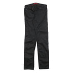 HUGO BOSS Mens Slim Black Cotton Blend Trousers W30 L34 Zip Closure