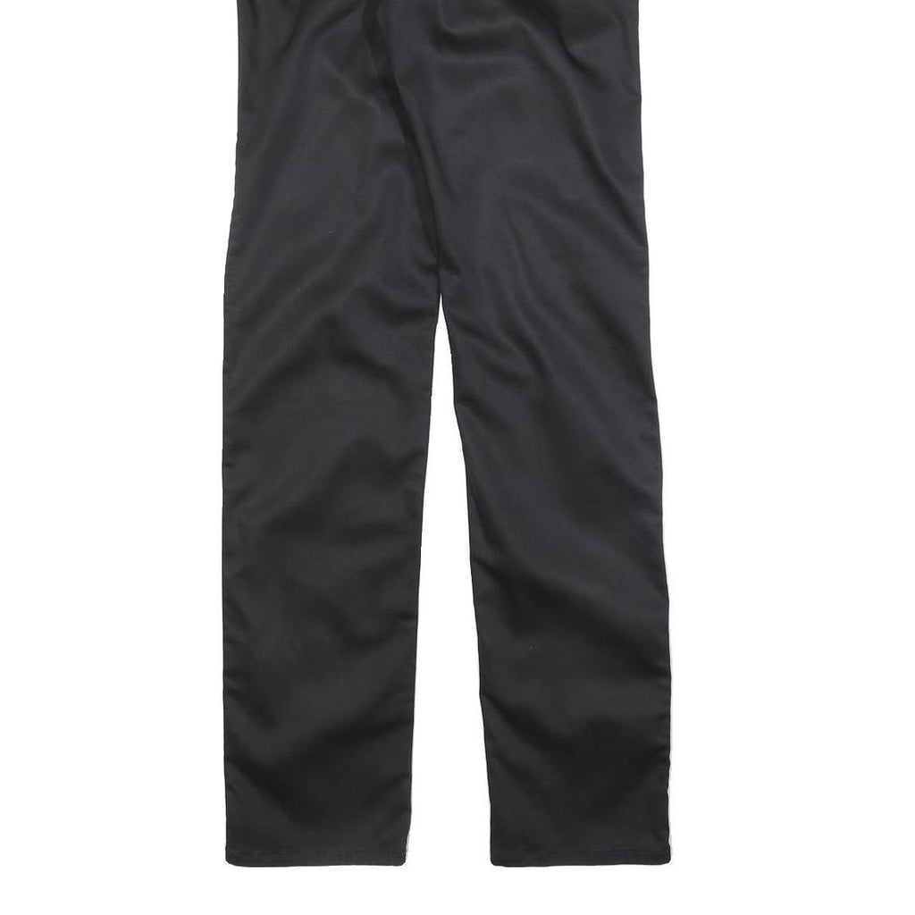 HUGO BOSS Mens Slim Black Cotton Blend Trousers W30 L34 Zip Closure