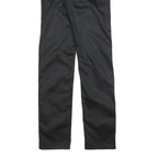 HUGO BOSS Mens Slim Black Cotton Blend Trousers W30 L34 Zip Closure