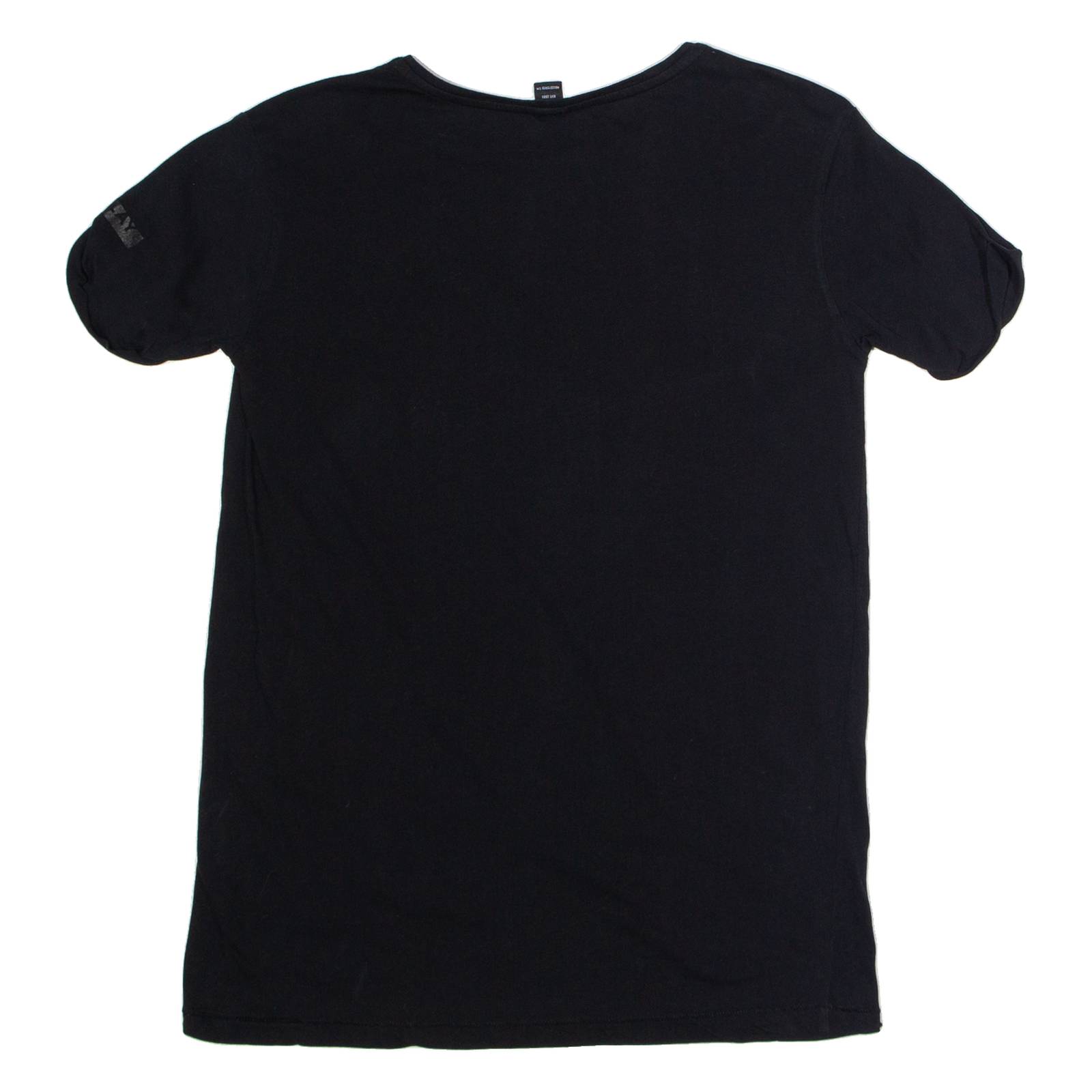 REPLAY Womens T-Shirt Black Crew Neck S