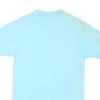 ANVIL Mens Blue Hard Rockin' Graphic T-Shirt L Short Sleeve Crew Neck Cotton