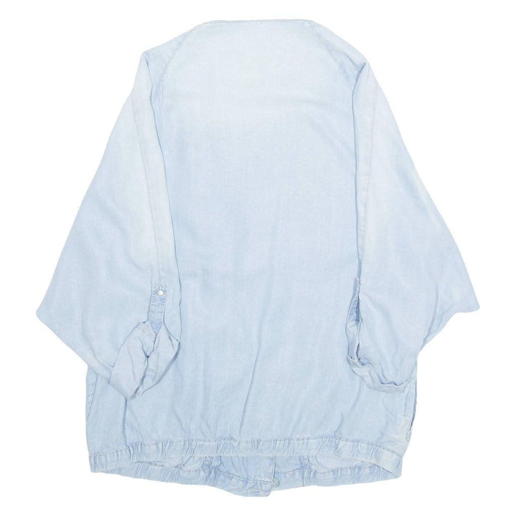 PROMOD Womens Blouse Blue 3/4 Sleeve L