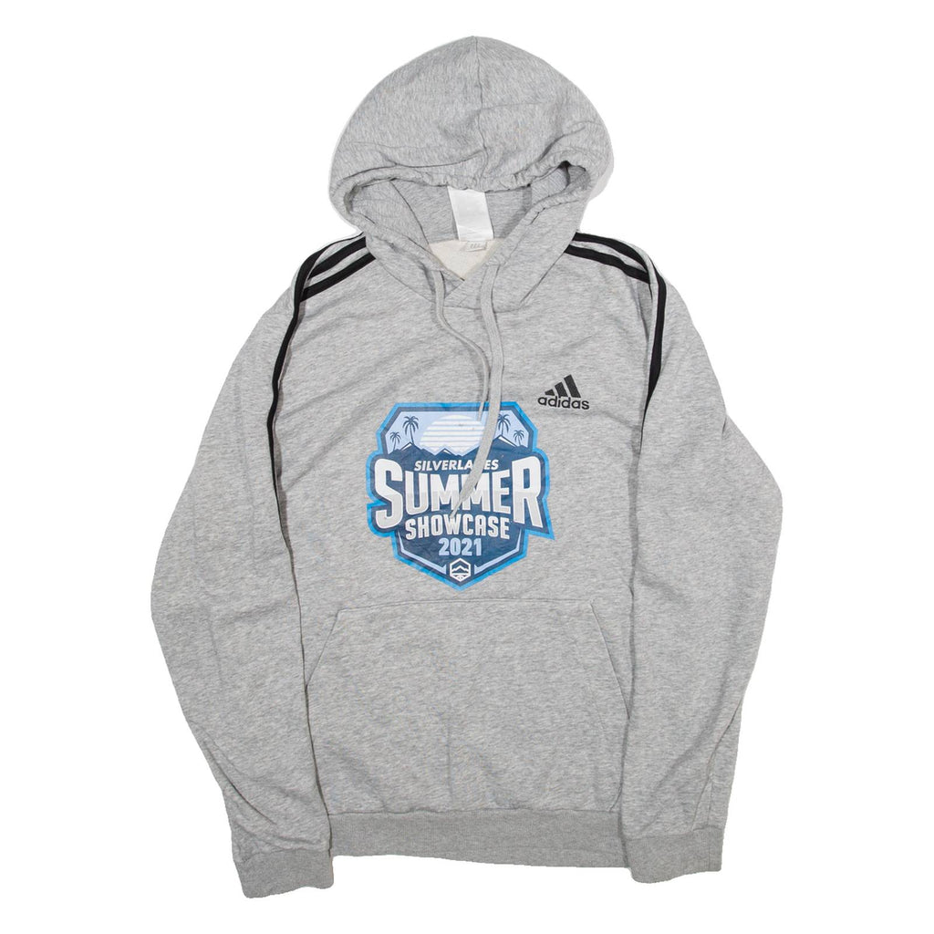 ADIDAS Mens Grey Hoodie M