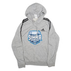 ADIDAS Mens Grey Hoodie M