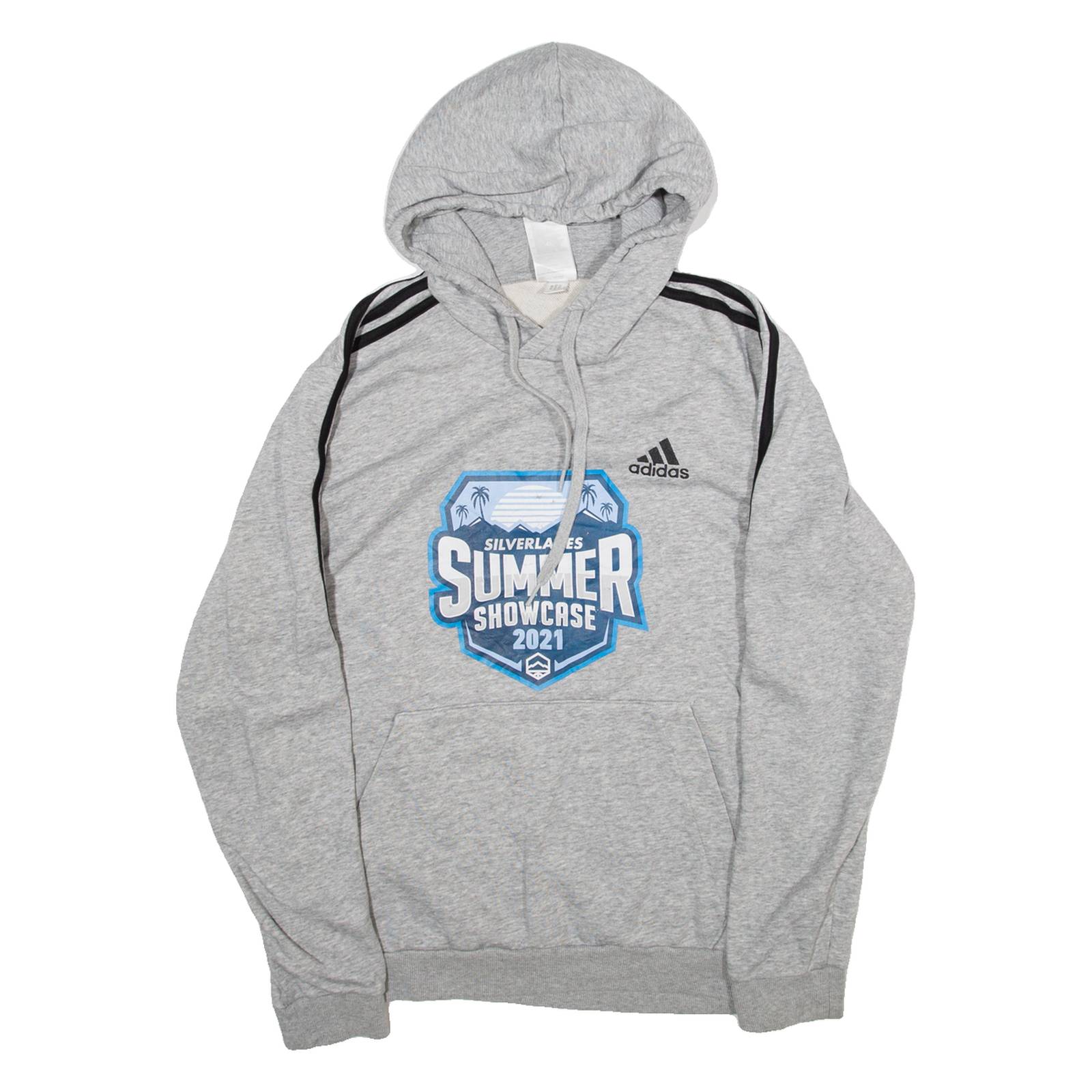 ADIDAS Mens Grey Hoodie M