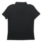 NAUTICA Mens Black Short Sleeve Polo Shirt L Slim Fit Cotton Blend