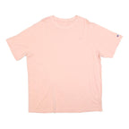 CHAMPION Mens Pink Crew Neck Short Sleeve T-Shirt XL Cotton Blend Casual Comfort