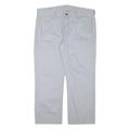 LEVI'S Mens Cotton Blend White Regular Straight Fit Trousers W40 L28 Casual