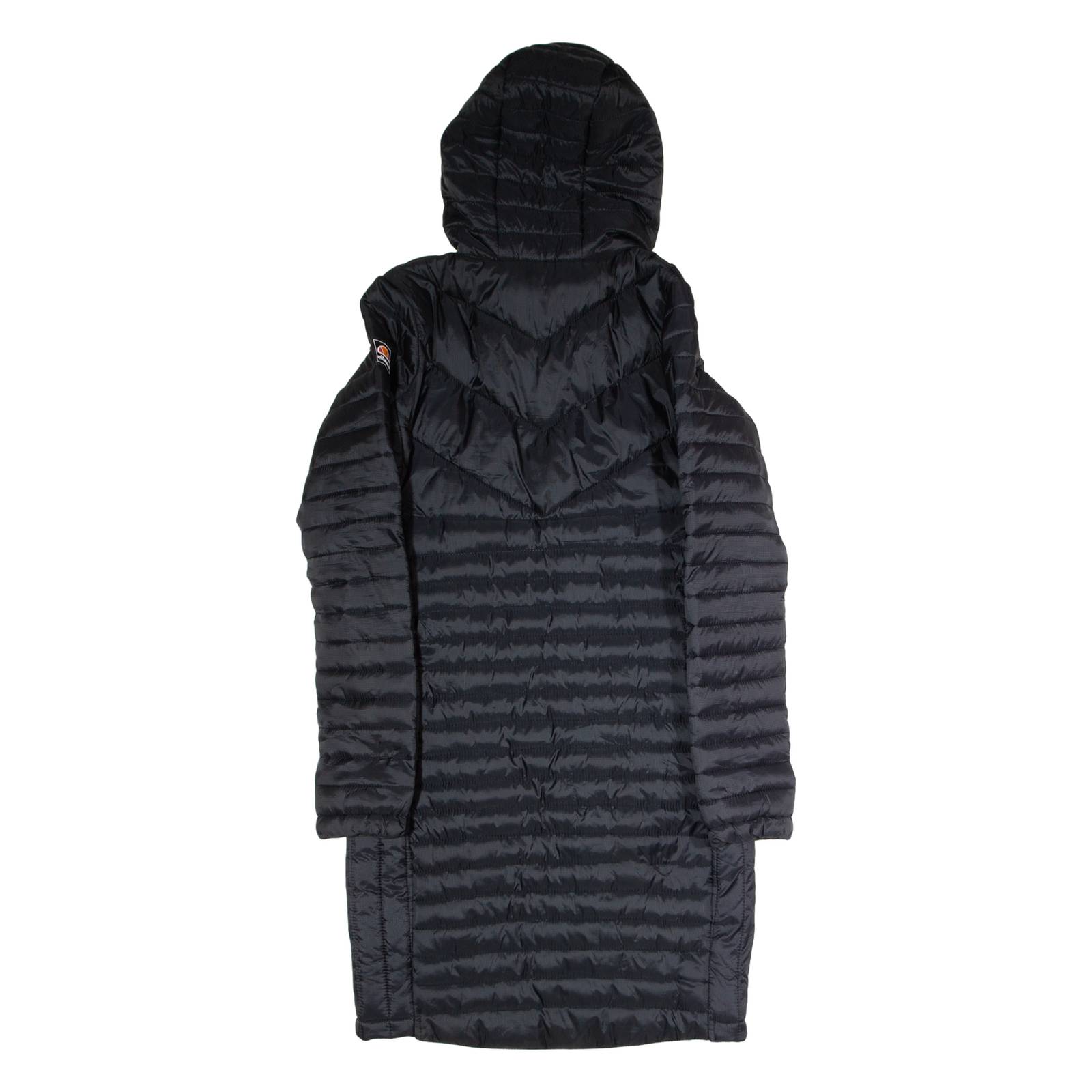 ELLESSE Womens Puffer Coat Black Hooded UK 8