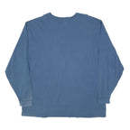 CARHARTT Mens Blue 2XL Long Sleeve Crew Neck Logo Print Cotton Blend T-Shirt