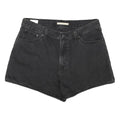LEVI'S Womens Shorts Black Denim Casual L W34 Classic Fit Cotton Blend
