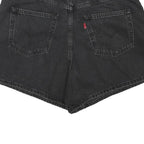 LEVI'S Womens Shorts Black Denim Casual L W34 Classic Fit Cotton Blend