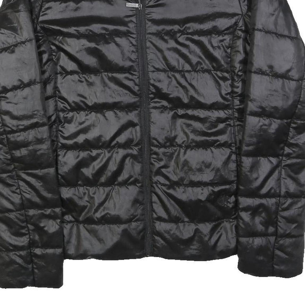 CALVIN KLEIN JEANS Womens Black Jacket M Polyester Blend Plain Zip Casual
