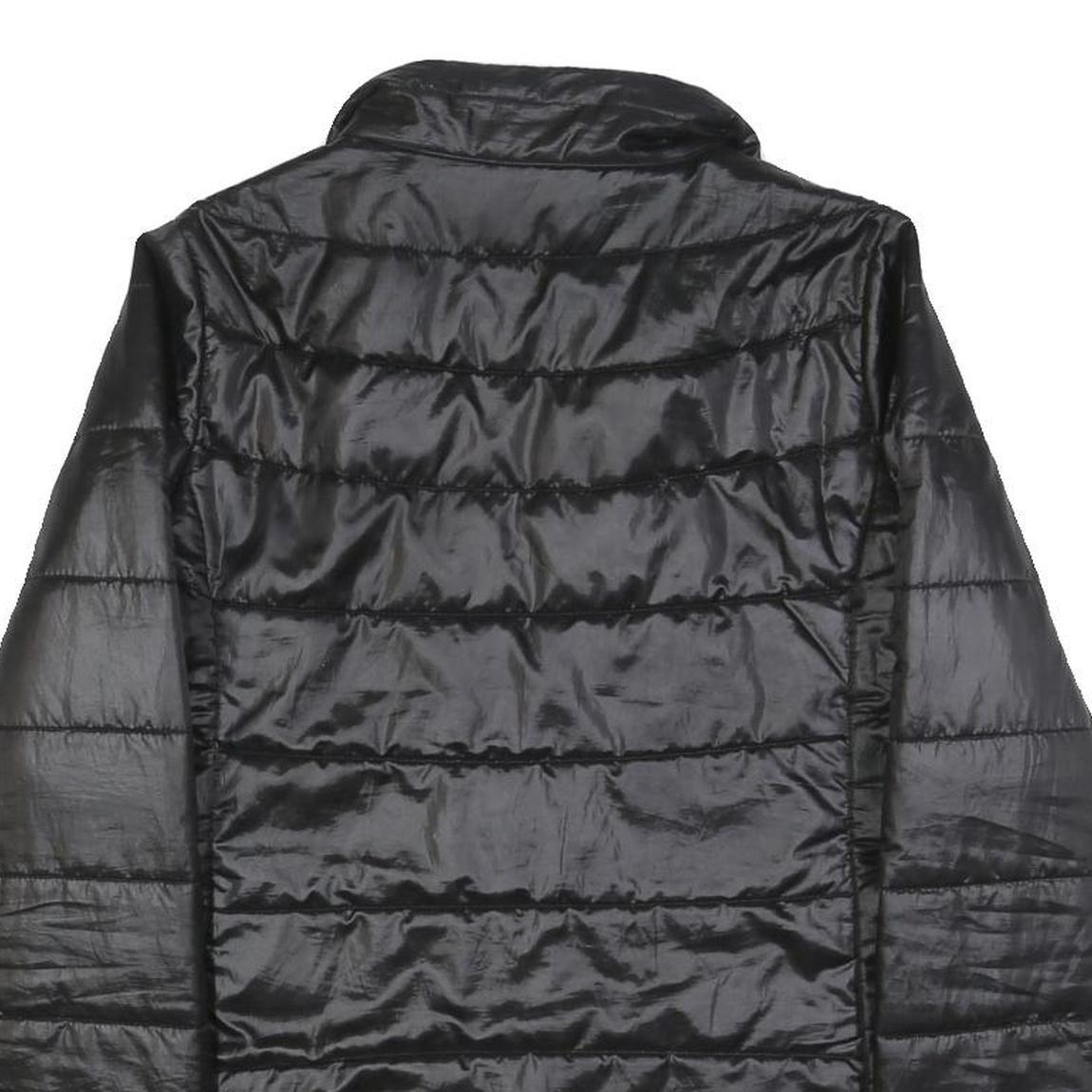 CALVIN KLEIN JEANS Womens Black Jacket M Polyester Blend Plain Zip Casual