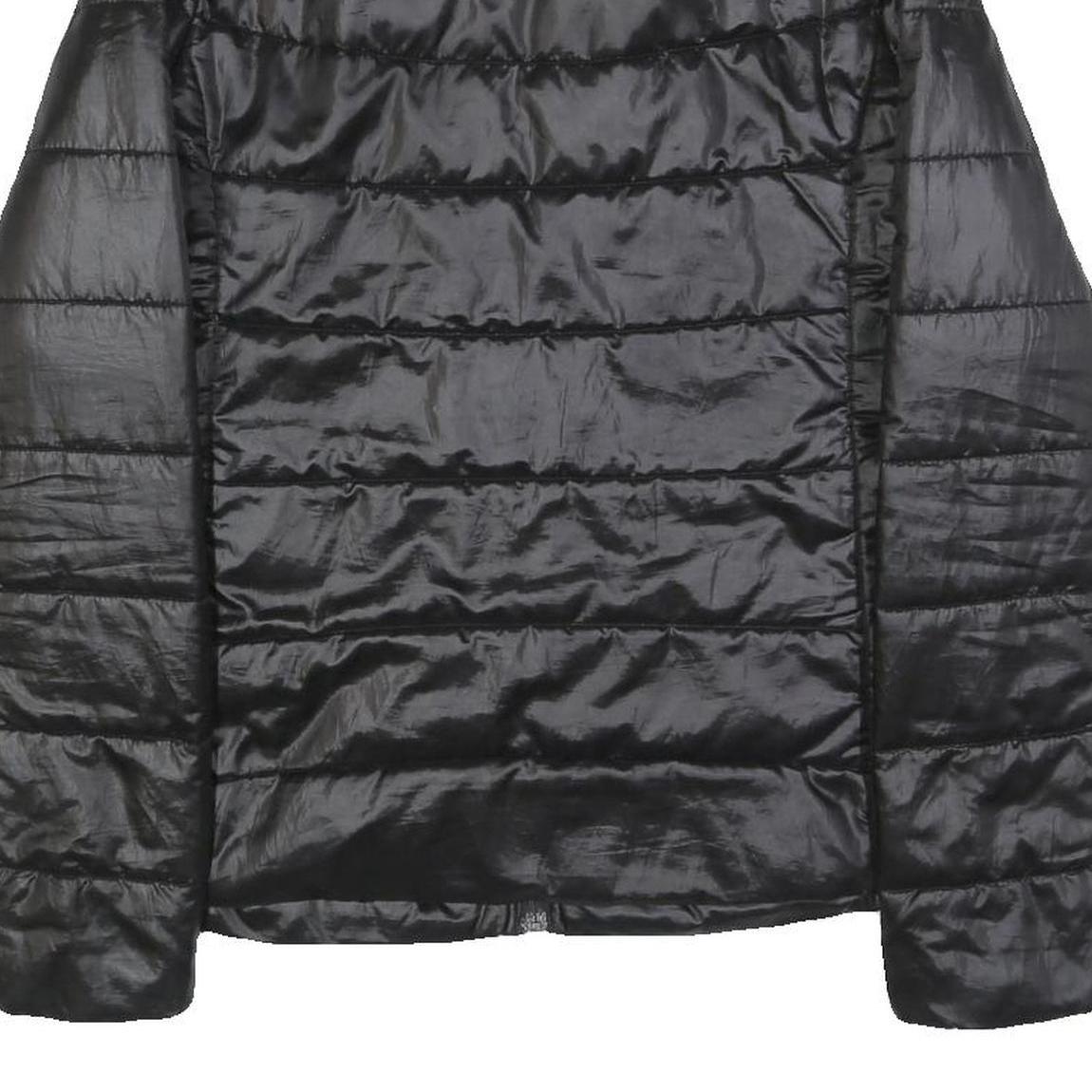 CALVIN KLEIN JEANS Womens Black Jacket M Polyester Blend Plain Zip Casual