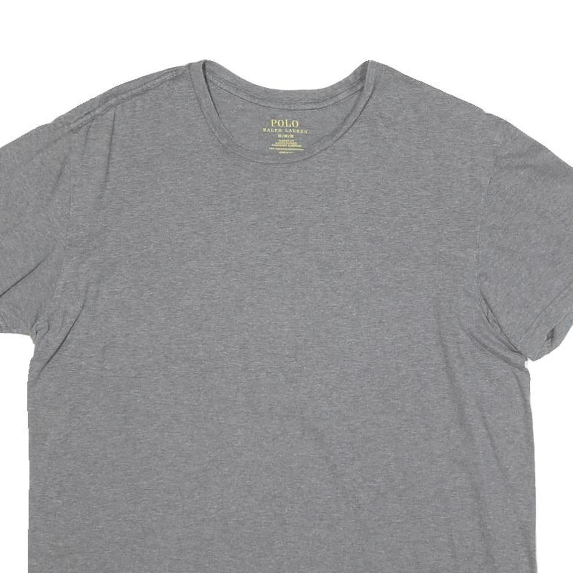 POLO RALPH LAUREN Mens Grey Short Sleeve Crew Neck Cotton Blend T-Shirt M
