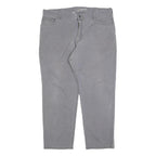 CARHARTT Mens Cotton Blend Relaxed Grey Trousers W40 L30 Casual Workwear Zip