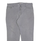 CARHARTT Mens Cotton Blend Relaxed Grey Trousers W40 L30 Casual Workwear Zip