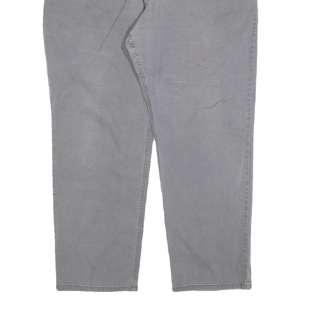 CARHARTT Mens Cotton Blend Relaxed Grey Trousers W40 L30 Casual Workwear Zip