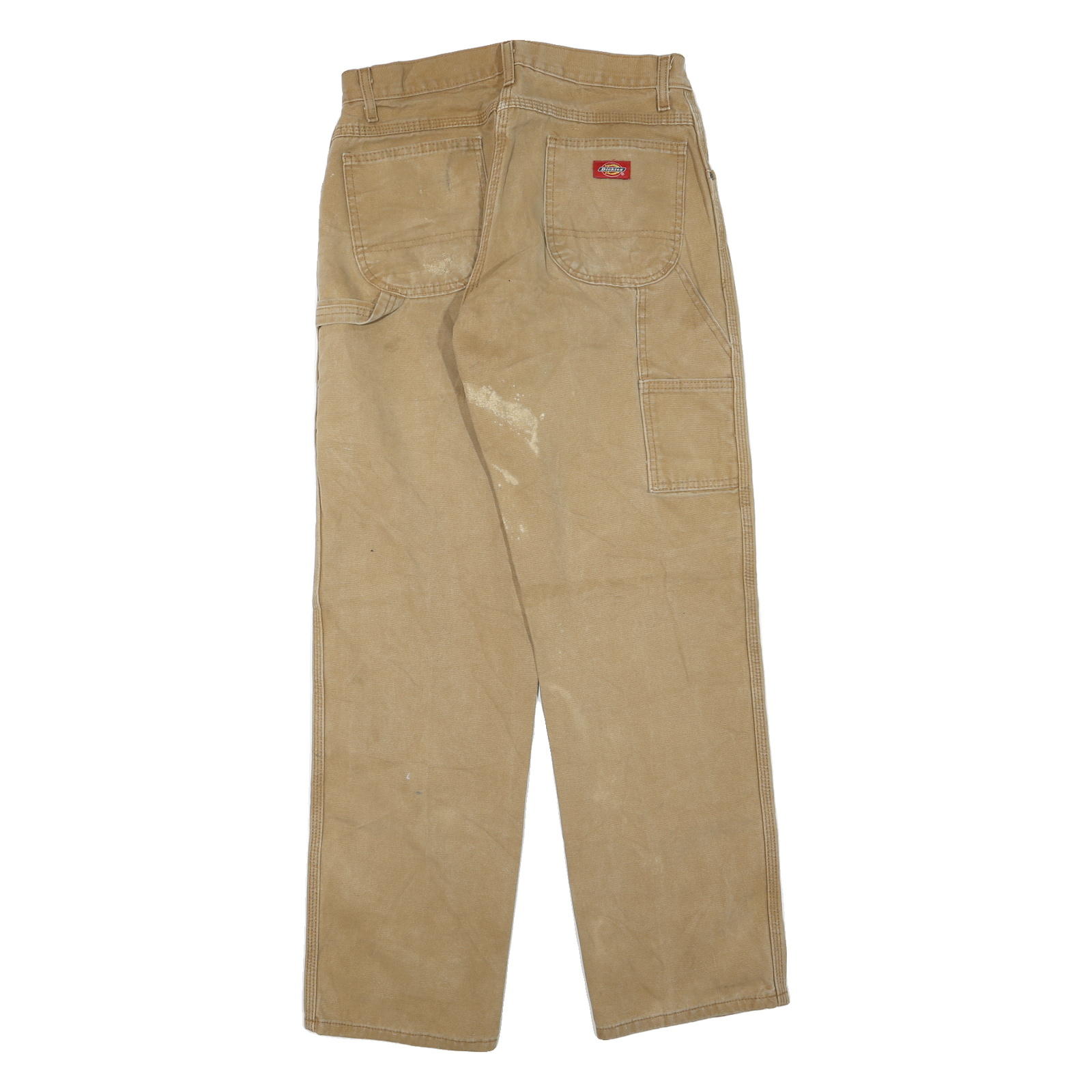 DICKIES Mens Jeans Beige Regular Straight Denim Good Condition W30 L32 Workwear