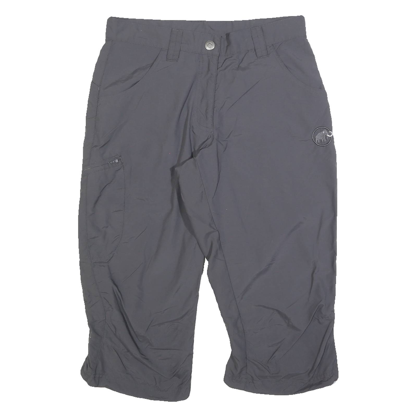 MAMMUT Womens Shorts Grey Sports Casual UK 10 W30 Polyester Blend Lightweight