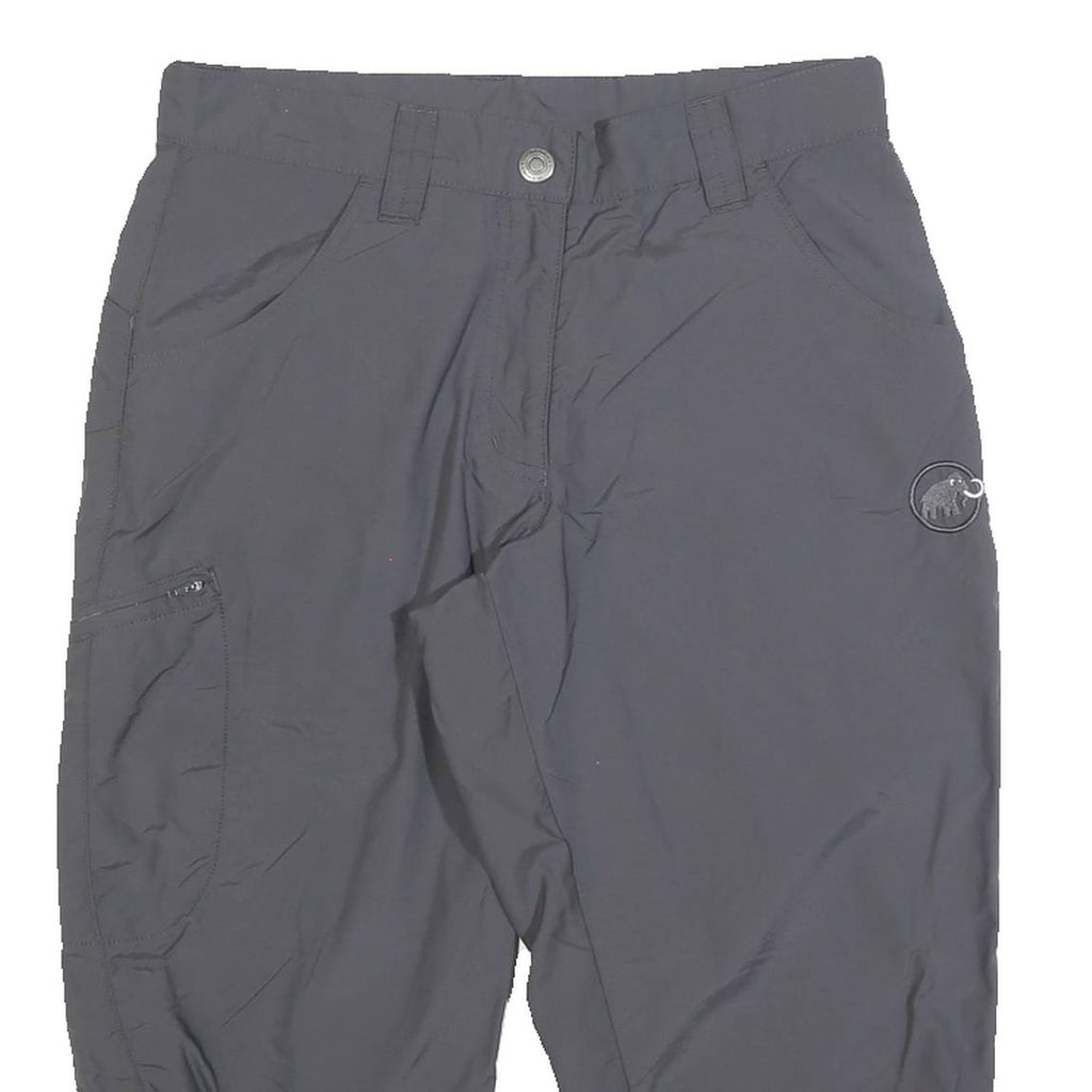 MAMMUT Womens Shorts Grey Sports Casual UK 10 W30 Polyester Blend Lightweight