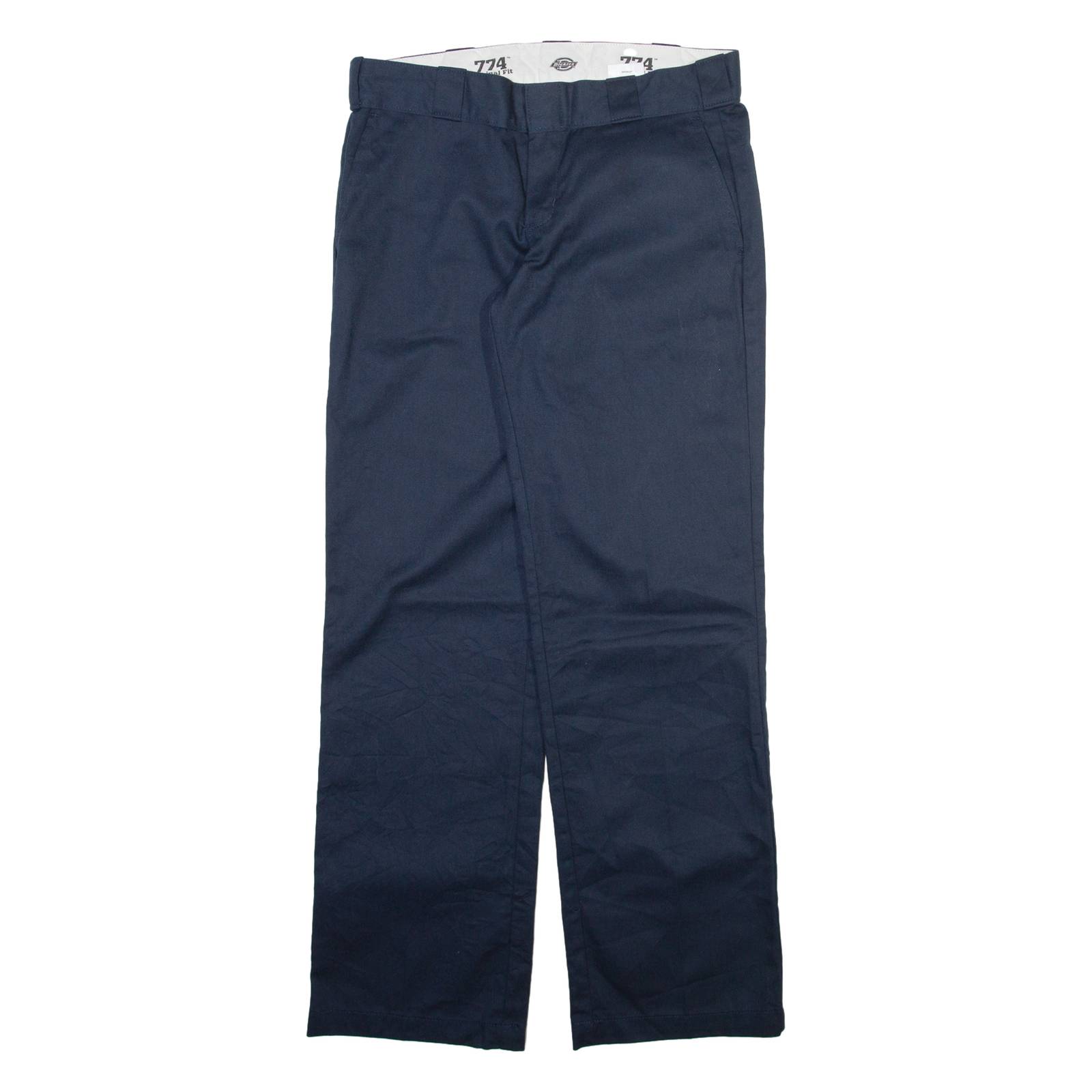 DICKIES 774 Womens Trousers Blue Regular Straight W32 L31