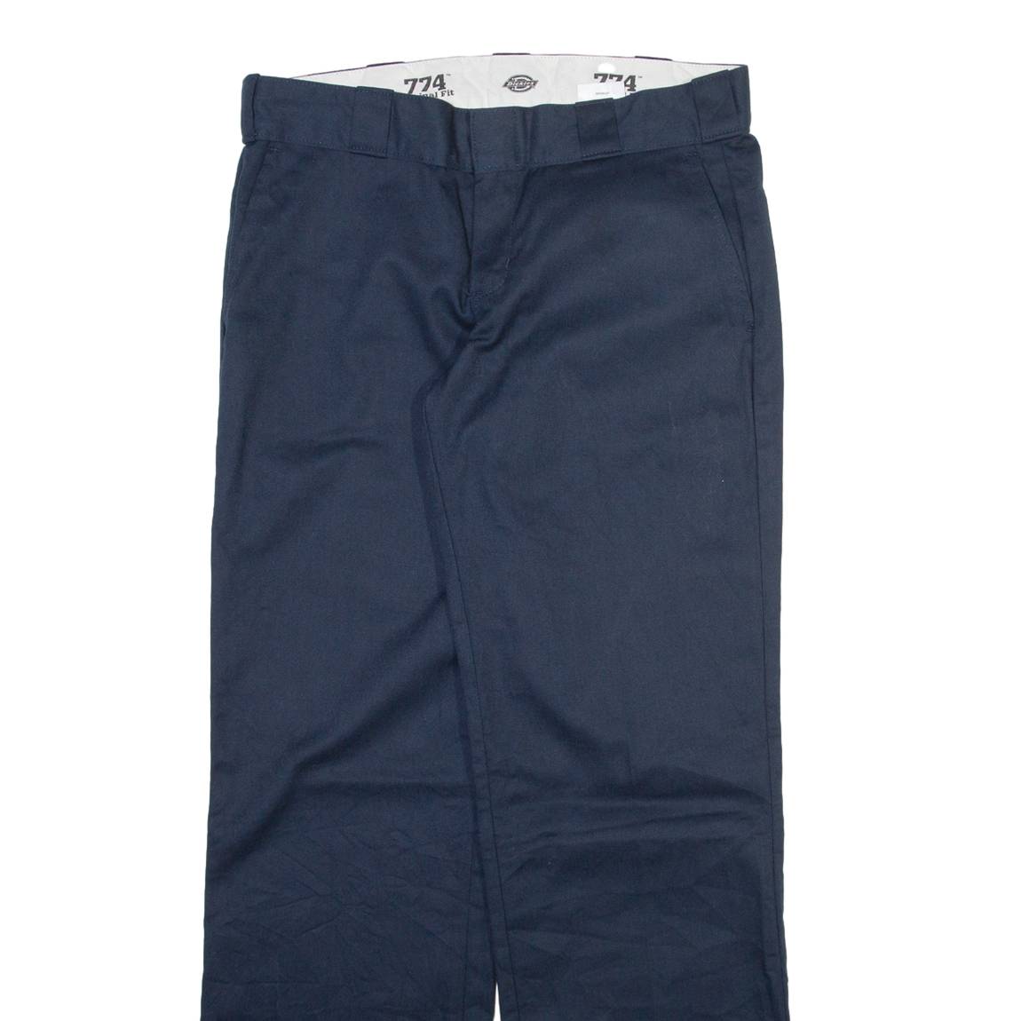 DICKIES 774 Womens Trousers Blue Regular Straight W32 L31