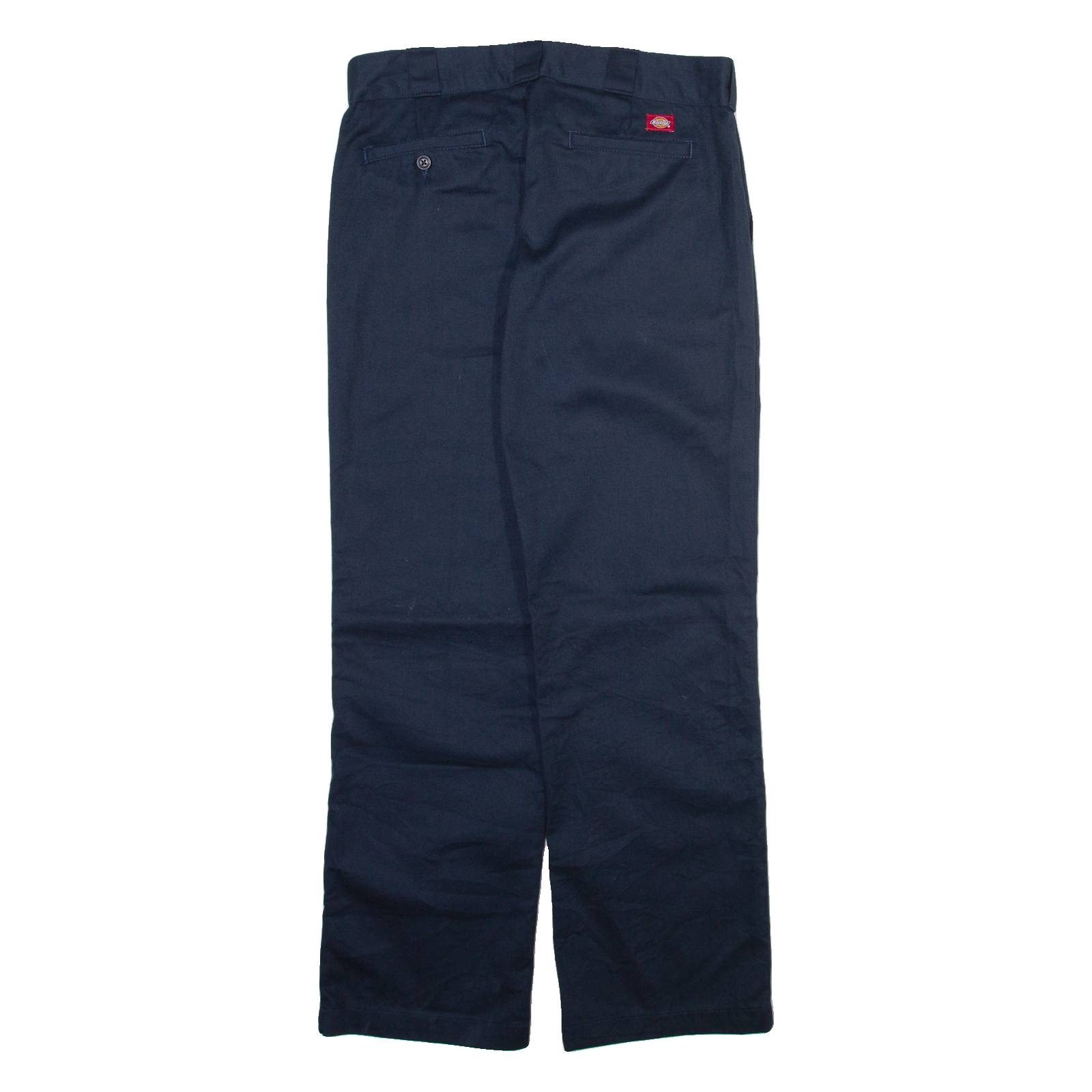 DICKIES 774 Womens Trousers Blue Regular Straight W32 L31