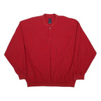 NIKE Mens Red Crew Neck 2XL Lightweight Nylon Sweatshirt Pullover