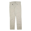 LEVI'S Mens Slim Beige Cotton Blend Trousers W34 L31 Zip Closure Classic Fit
