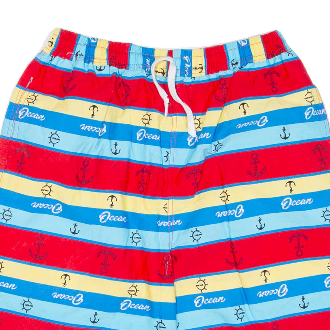 Mens Casual Shorts Red Striped L W28