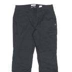 CRAGHOPPERS Womens Black Polyester Blend Regular Straight Trousers W32 L28