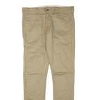 DICKIES Mens Trousers Beige Slim Straight W32 L32