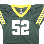 REEBOK Womens Green Yellow NFL 52 Matthews Football Shirt XL Short Sleeve V-Neck