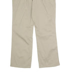 DICKIES Womens Cotton Blend Beige Regular Straight Trousers W31 L27 Casual Wear