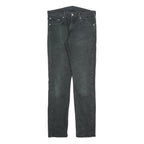 LEVI'S 511 Slim Mens Black Slim Skinny Denim Medium W32 L32 Zip Jeans